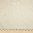 thumbnail image 1 of Extra Wide Vine Upholstery Jacquard 100% Polyester 118" Fabric By The Yard - White / Beige, 1 of 1