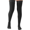thumbnail image 1 of Extra Wide Womens Compression Stockings 20-30mmHg for Swelling - Black, 4XL, 1 of 10