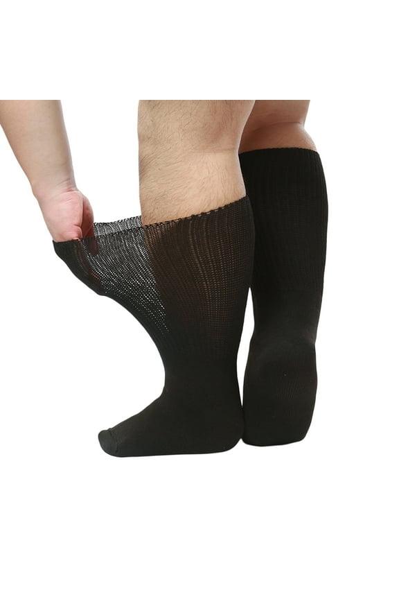 Extra Width Diabetic Socks Men Women Wide Edema Sock for Swollen Feet,Anti Slip Cast Bariatric Hospital Socks Unisex