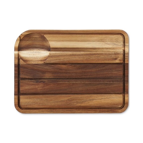Extra - large Acacia Wood Carving Board for Prime Rib, Pork Loin and Charcuterie Trays