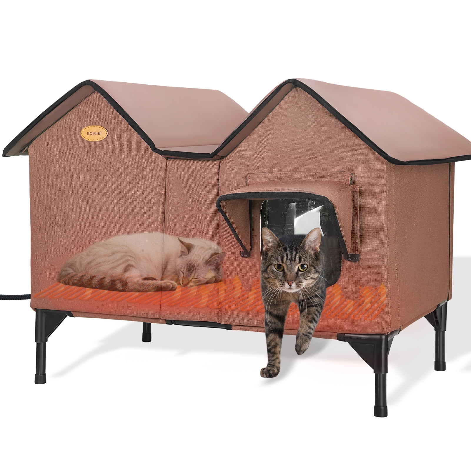 heated cat house for neighborhood kitty, image size:1601x1601