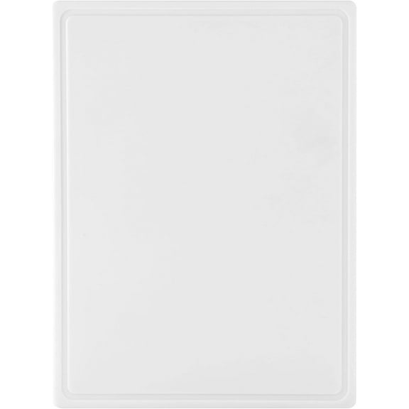 Extra large plastic cutting board, dishwasher-safe, with juice groove, non-slip surface, durable
