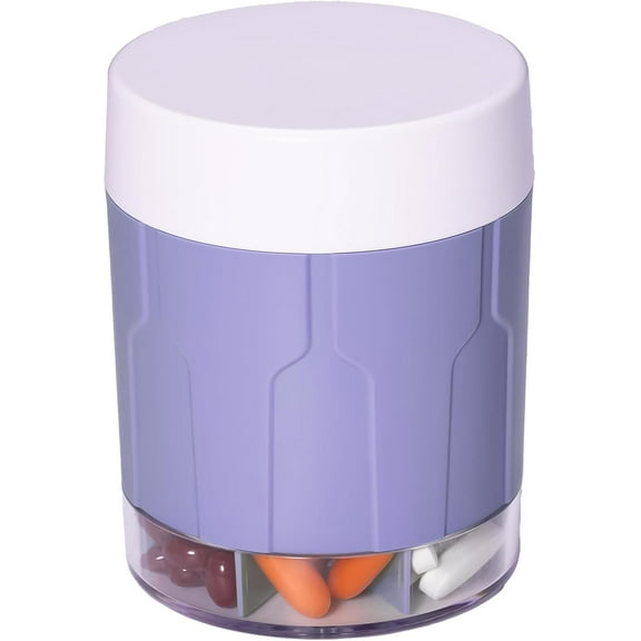 Extra-large supplement storage box, daily and weekly pill storage bottle, pill dispenser with 7 large compartments