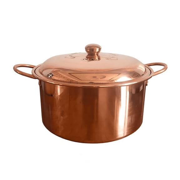Extra-thick Hot Pot Handmade Copper,Copper Vintage Cooking pot, Cookware, Handcrafted shabu Lamb Soup
