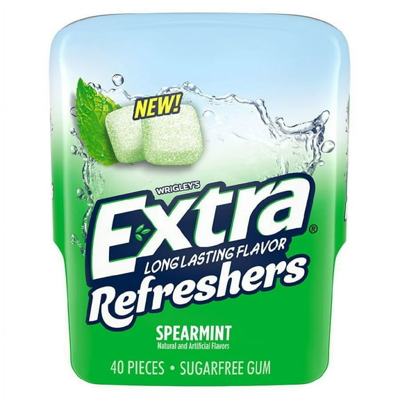 ExtraRefreshers Spearmint Chewing Gum 40.0 EA Pack of 2