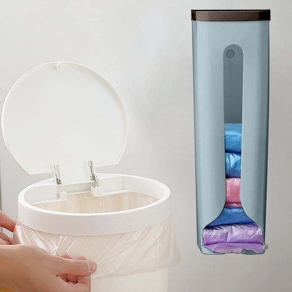 Extractable Rubbish Bag Organizer, No-Punch Storage Box for Trash Bags, Adjustable Divider for Rubbish Bags, Convenient Kitchen and Outdoor Use Storage Solution