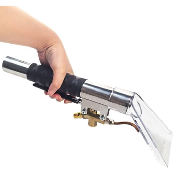 Extractor Head, Carpet Cleaning High Pressure Steam Extractor Wandwith Non-slip Heat-insulating Grip, Upholstery and Auto Detailing Hand Wand for Removing Dust and Absorbing Water