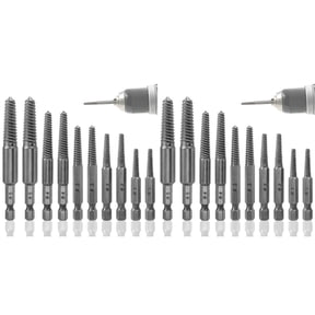 Extractor Set,20 Pcs Extractor,1/4inch Hex Shank Broken Extractor, Remover & Extractor Bit Set
