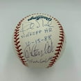 thumbnail image 1 of Extraordinary Famous Home Runs Signed Baseball Gibson Fisk Thomson Carter JSA, 1 of 8
