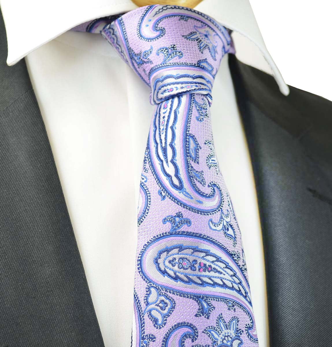 Tie Passion's Light Pink Paisley Design Tie for Matching Suit, 100%  Microfiber - Walmart.com