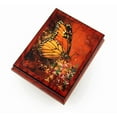 thumbnail image 1 of Extraordinary Orange-red Ercolano Music Jewelry Box - "Bless the Day" by Simon Bull - Teddy Bear's Picnic (John W Bratton), 1 of 2