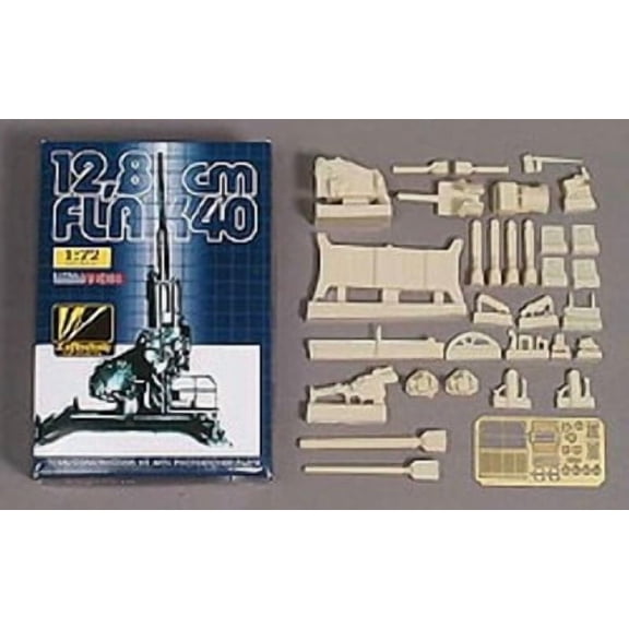 Extratech EXM7219 1/72 Resin & Photo Etch German 128mm Flak 40 Anti-aircraft Gun