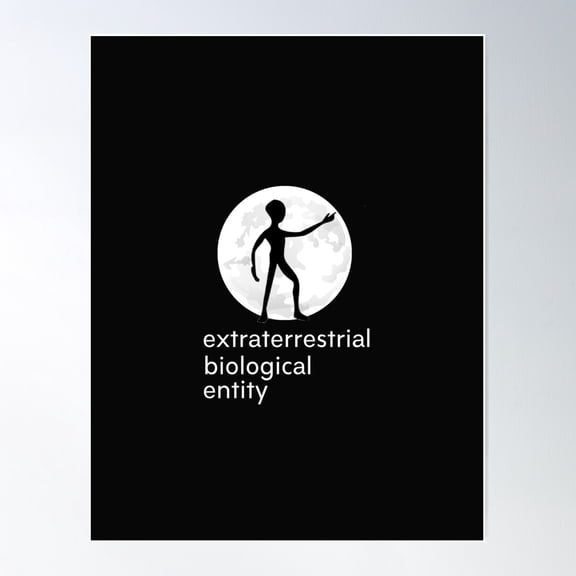 Extraterrestrial Biological Entity Poster Wall Art, Modern Wall Decor For Living Room Bedroom, 8x12 UNFRAMED