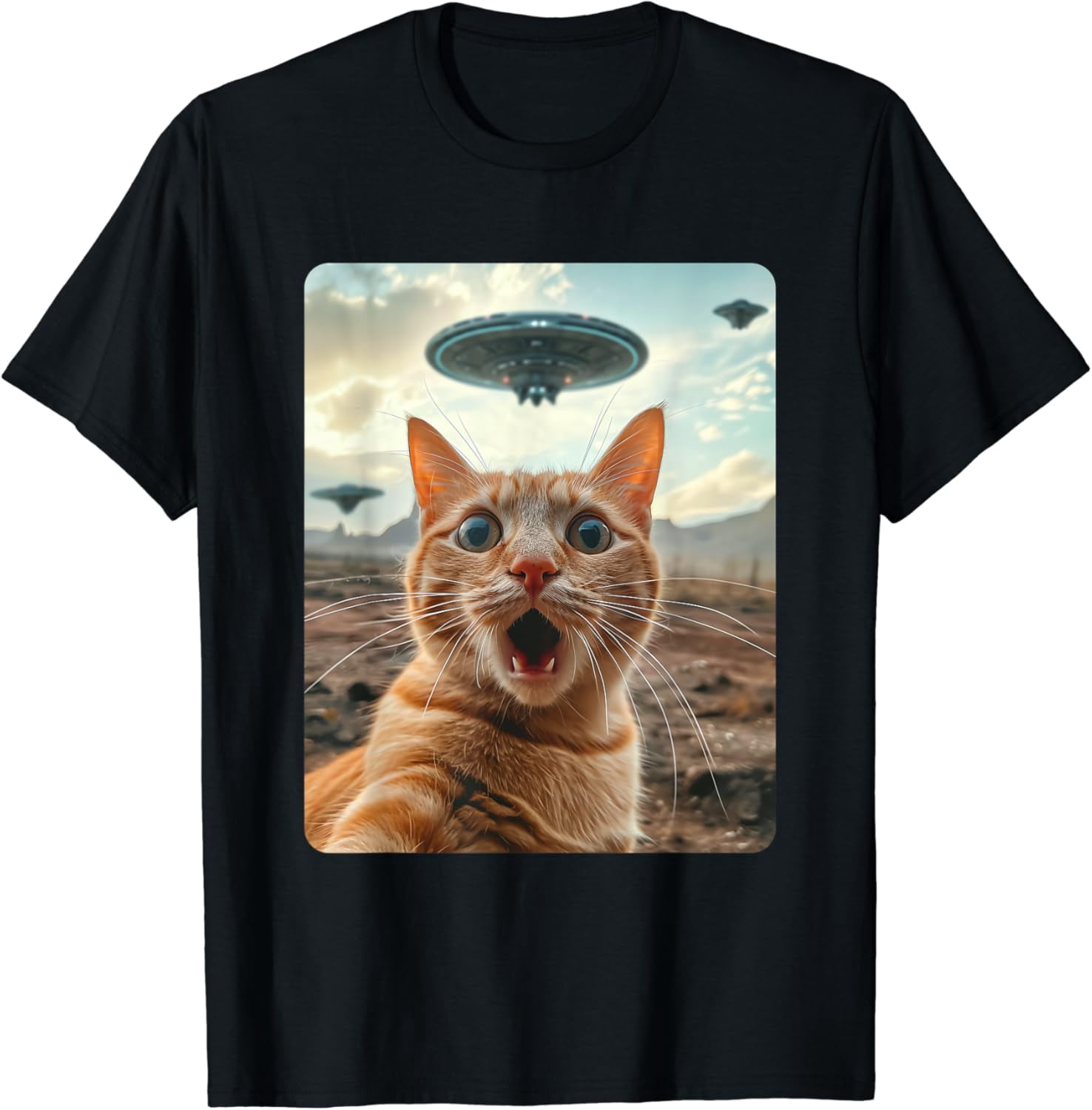 German Shepherd GSD UFO Selfie T-Shirt