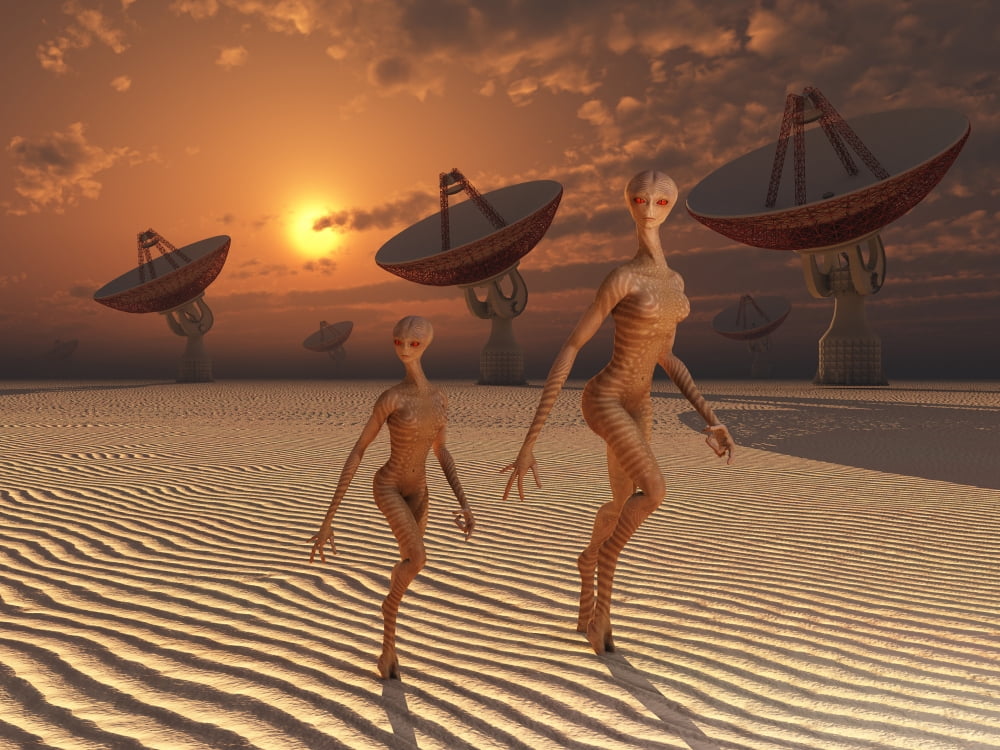 Extraterrestrials are believed to already live amongst us Canvas Art - Mark StevensonStocktrek Images (33 x 25)