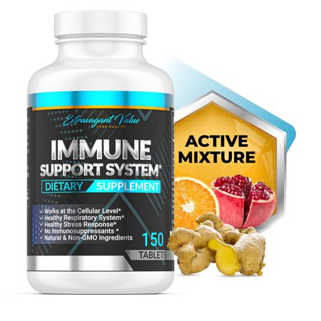 Extravagant Value Premium Vitamin C Tablets 1,000mg Iron 25mg Ginger Root Powder 25mg