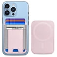 thumbnail image 1 of ExtreLife Magnetic Phone Wallet, Strong Magnetic Card Holder with 2 Card Slots Compatible for iPhone 17/16/15/14/13/12 Series, Slim Leather, Fits 7 Cards, 1 of 8