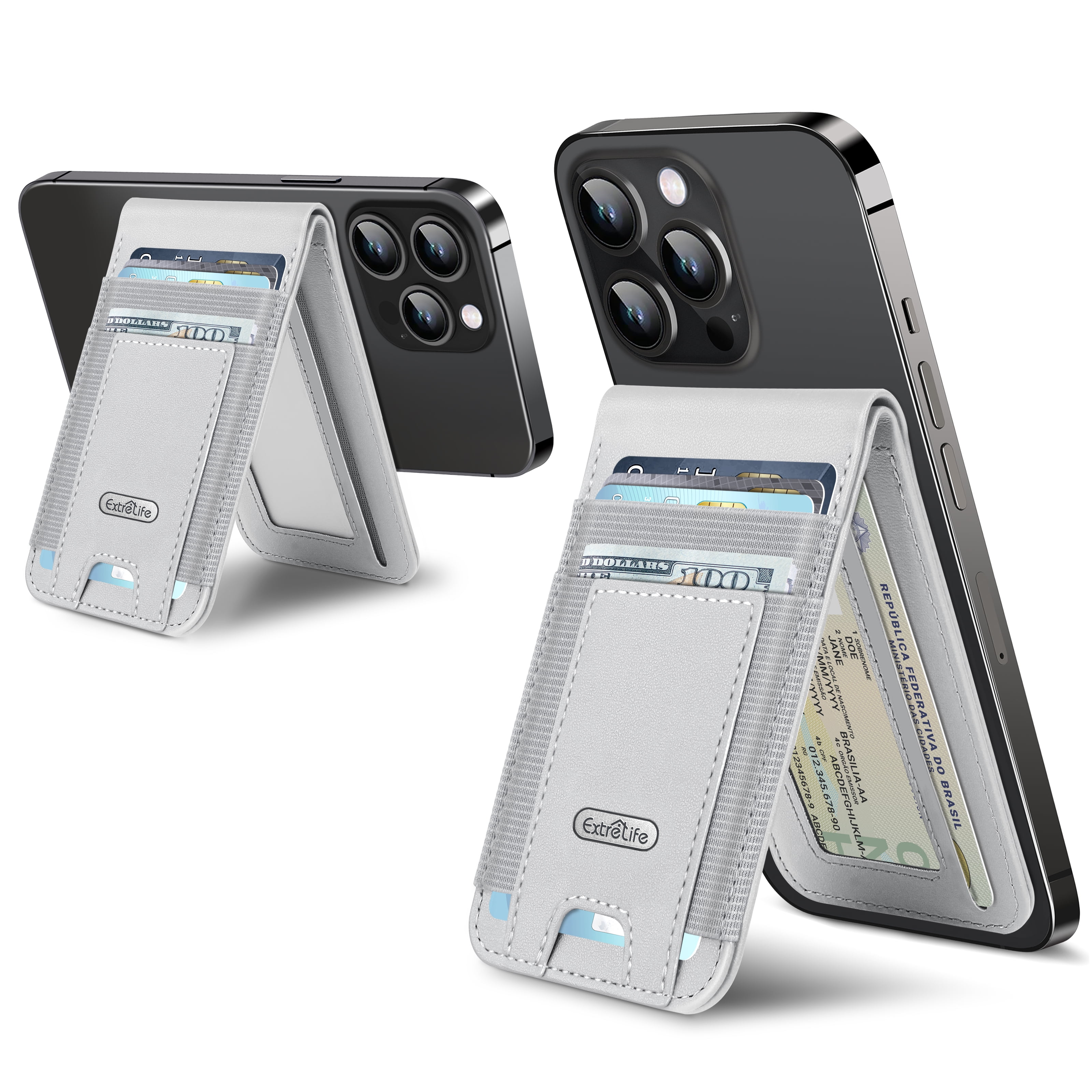 ExtreLife For Magsafe Wallet Stand, Strongest Magnetic Wallet