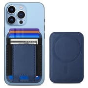 ExtreLife Magnetic Phone Wallet, Strong Magnetic Card Holder with 2 Card Slots Compatible for iPhone 17/16/15/14/13/12 Series, Slim Leather, Fits 7 Cards