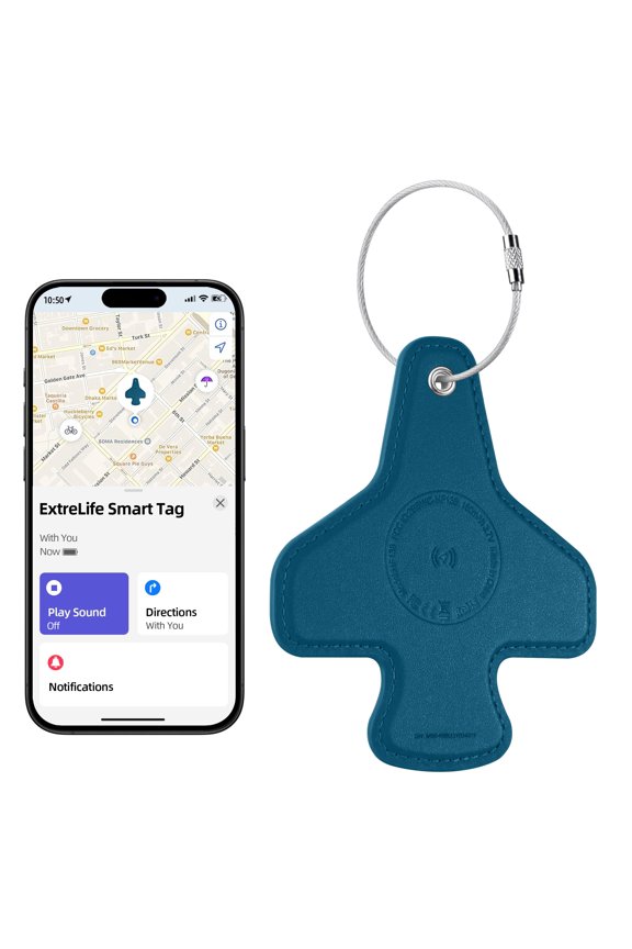 Luggage Tags, Works with Apple Find My, Airplane Travel Essentials for Flying, International Travel Must Haves, Anti-Lost Bluetooth Suitcase Bag Tracker Tag