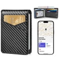 thumbnail image 1 of Extrelife Wallets for Men with Apple Find My, Genuine Leather Slim Bifold Mens Wallet RFID Blocking, Holiday Gifts for Men, 1 of 10