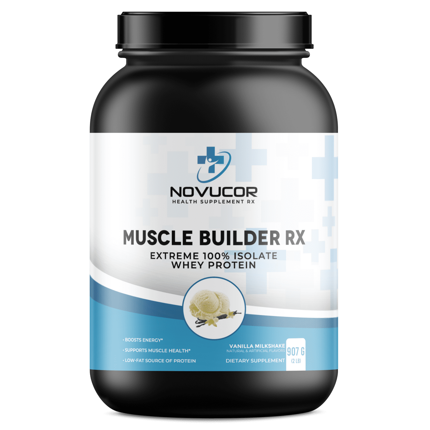 Extreme 100% Pure Whey ISOLATE Protein w BCAA (Vanilla) 2 Lb