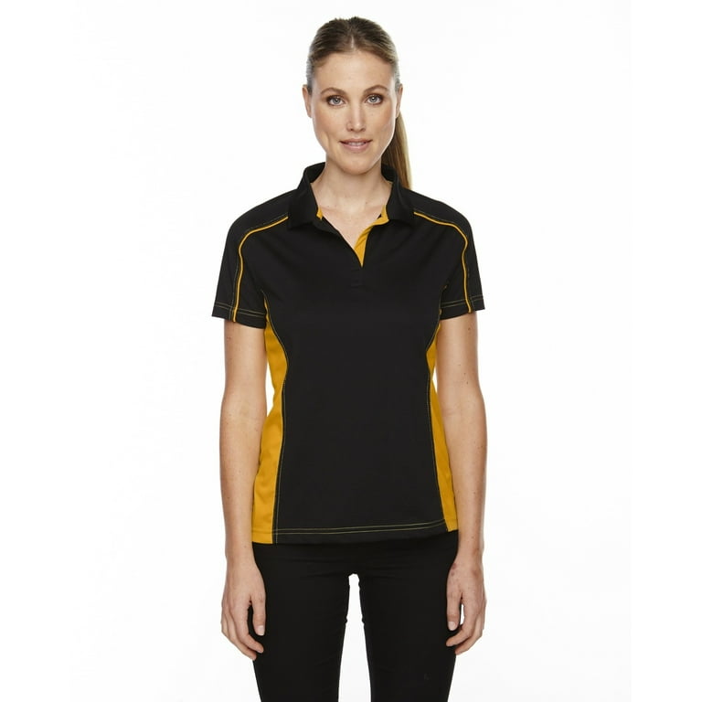 Black polo shirt womens walmart outlet