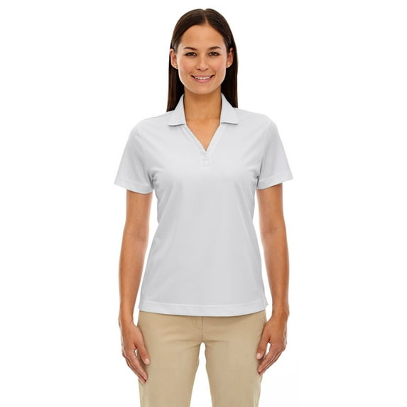 Extreme 75115 Ladies Striped Polo Shirt - Silver - 2X-Large