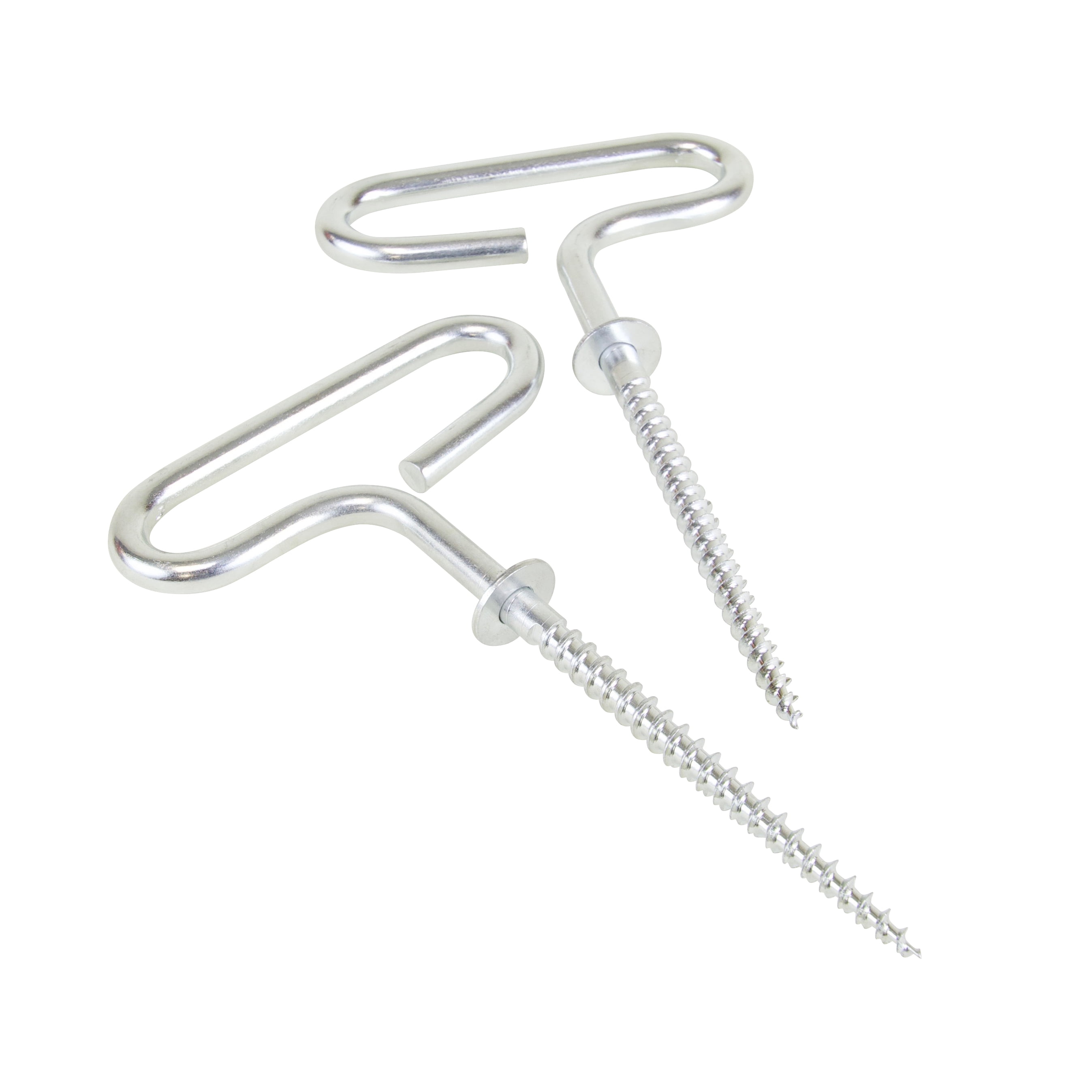 Heavy-Duty Silver Steel Ice Anchor Kit (2-Piece)