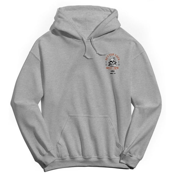Extreme Better Luck Surf EX1995 Graphic Sport Grey Men's Cotton Pullover Hoodie