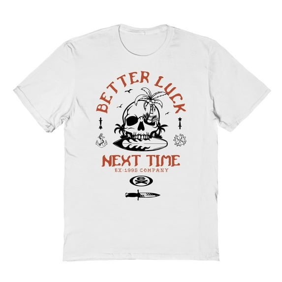Extreme Better Luck Surf EX1995 Graphic White Men's Cotton T-Shirt