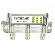 Extreme Broadband BDS108VF 8-Way Digital Splitter - Vertical Mount RG6 Cable Splitter