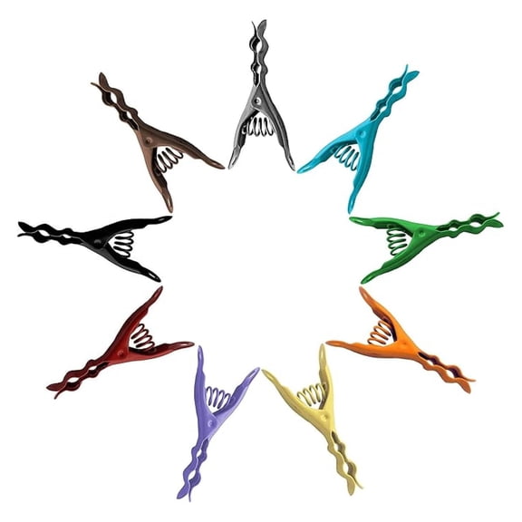 Extreme Clothespins 18 Pack - Multicolor Stainless Steel Camping Clips | Anti-Rust, Heavy Duty, Engineered Design for Laundry, Organization & Campfire Use - Made in Italy