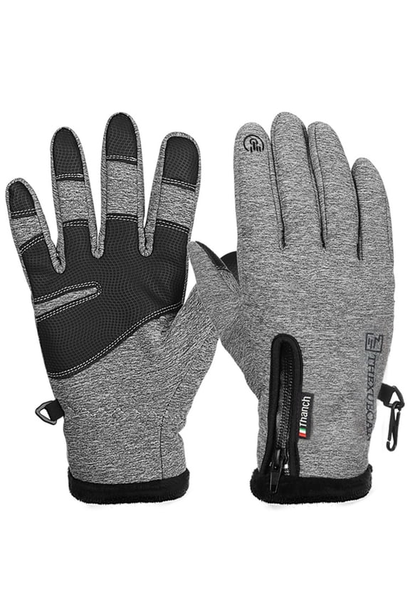 Extreme Cold Gloves, Waterproof & Insulated for Snow Shoveling, Hiking, Work & Subzero Temperature Protection Gray
