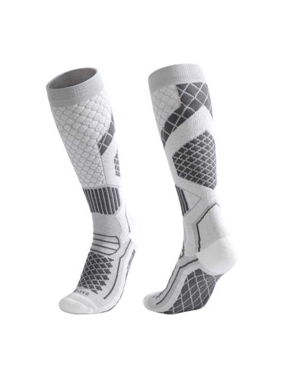 Extreme Cold Weather Ski Socks Thermal Insulated Cotton Blend Reinforced Heel Toe Stockings Unisex Outdoor Activity