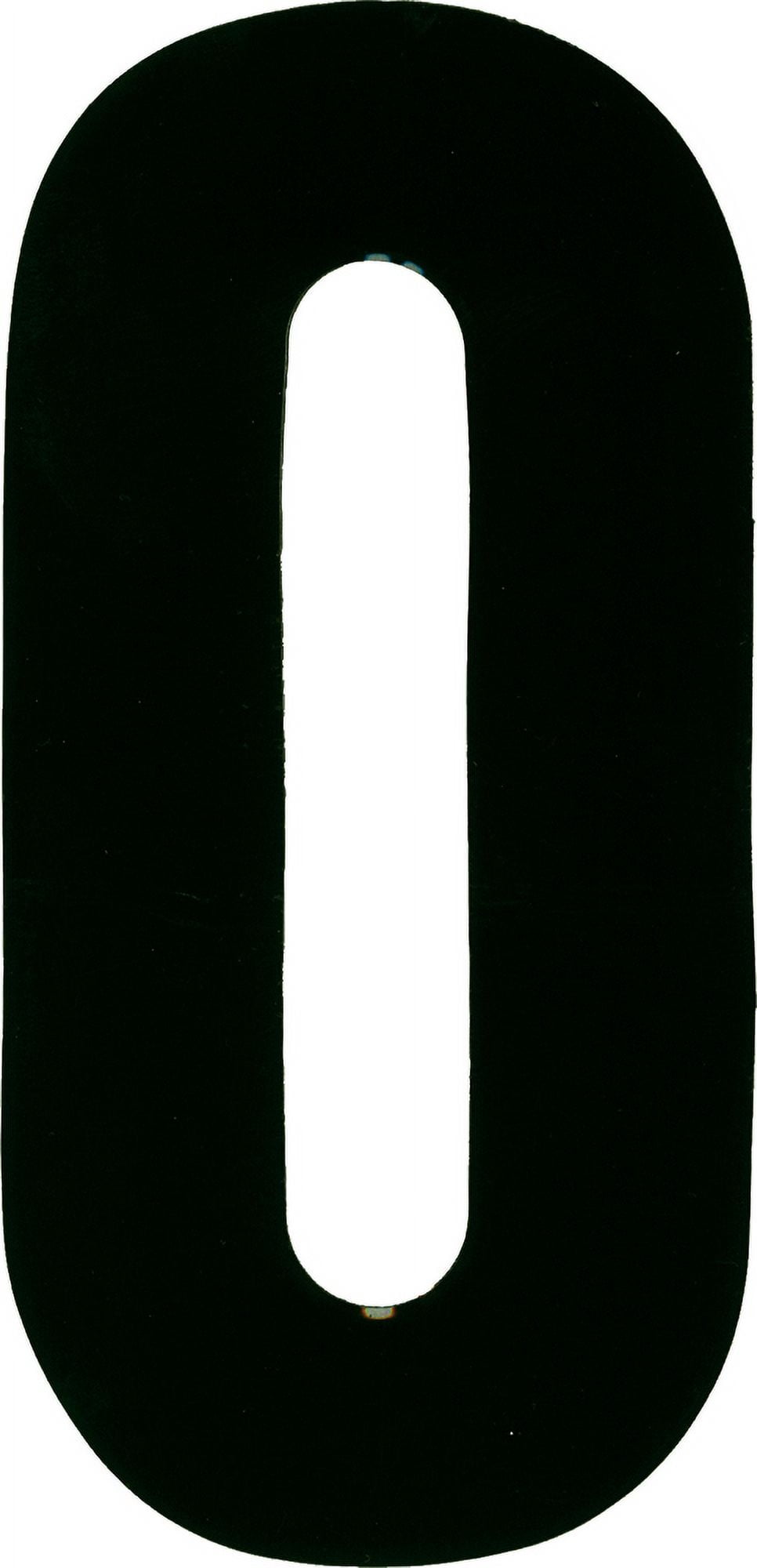 Extreme Digits Competition Stick-On 6in. Black Number, 0 - Walmart.com