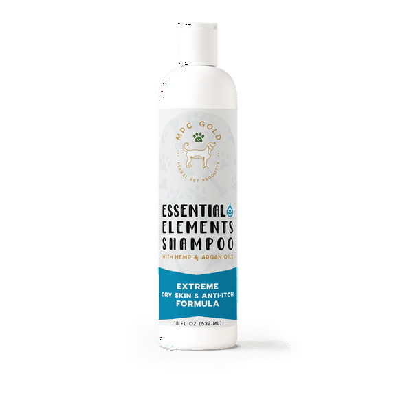 MPC Gold Extreme Dry Skin & Anti-Itch Pet Shampoo All-Natural, Paraben-Free, Non-Toxic Soothes Irritated Skin