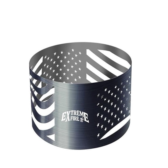Extreme Fire American Flag Steel Fire Ring - Walmart.com