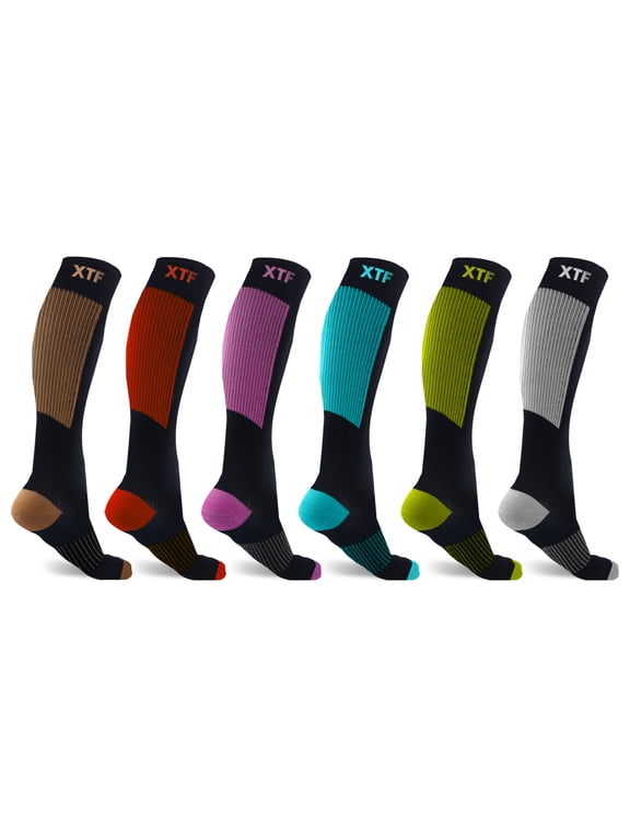 Copper Compression Socks for Men & Women, 6 Pairs