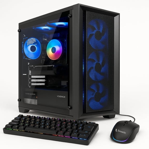 Extreme Gaming Desktop Computer 2E5-2699 v3 (36Cores/72 Threads), RTX 5060, 128GB DDR4, 1TB SSD 4TB HDD,800W PSU, Wi-Fi6 &BT5.4 6ARGB Fans Win11