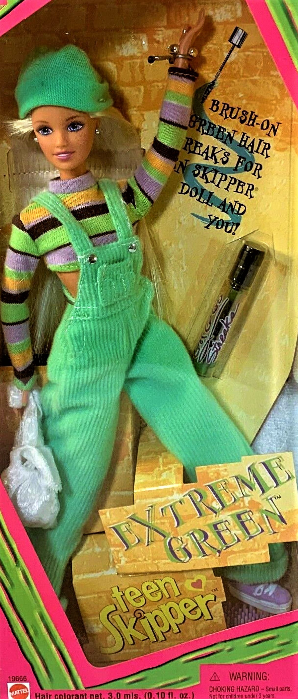 Extreme Green Teen Skipper Doll Barbie 1997 Mattel 19666
