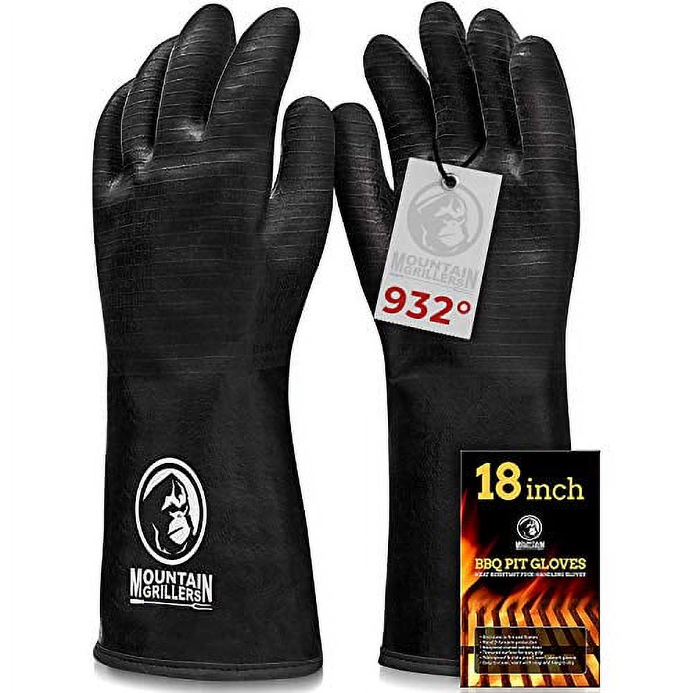 50 Ct Black Disposable Nitrile BBQ Gloves with 2 Cotton Liners for