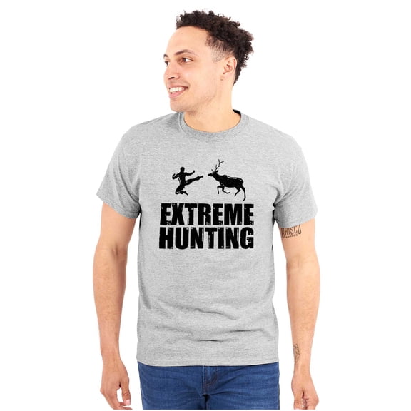 Extreme Hunting Mixed Martial Arts Plus Size Crewneck Graphic Tee Shirt Brisco Brands 2X