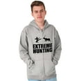 thumbnail image 1 of Extreme Hunting Mixed Martial Arts Unisex Fleece Graphic Zip Up Hoodie Brisco Brands 4X, 1 of 5