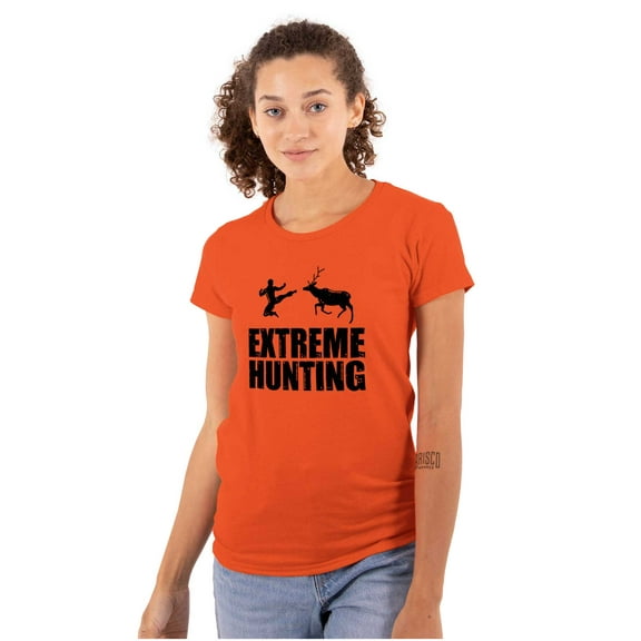 Extreme Hunting Mixed Martial Arts Womens Slim Fit Graphic Tee Brisco Brands L