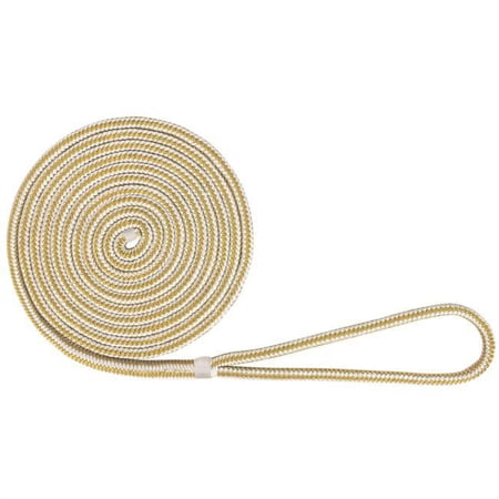 Extreme Max 1-2X20 W-G DB 0.5 in. x 20 ft. Extreme Max BoatTector Double Braid Nylon Dock Line