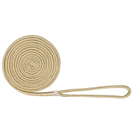Extreme Max 3-8X15 W-G DB 0.37 in. x 15 ft. Extreme Max BoatTector Double Braid Nylon Dock Line