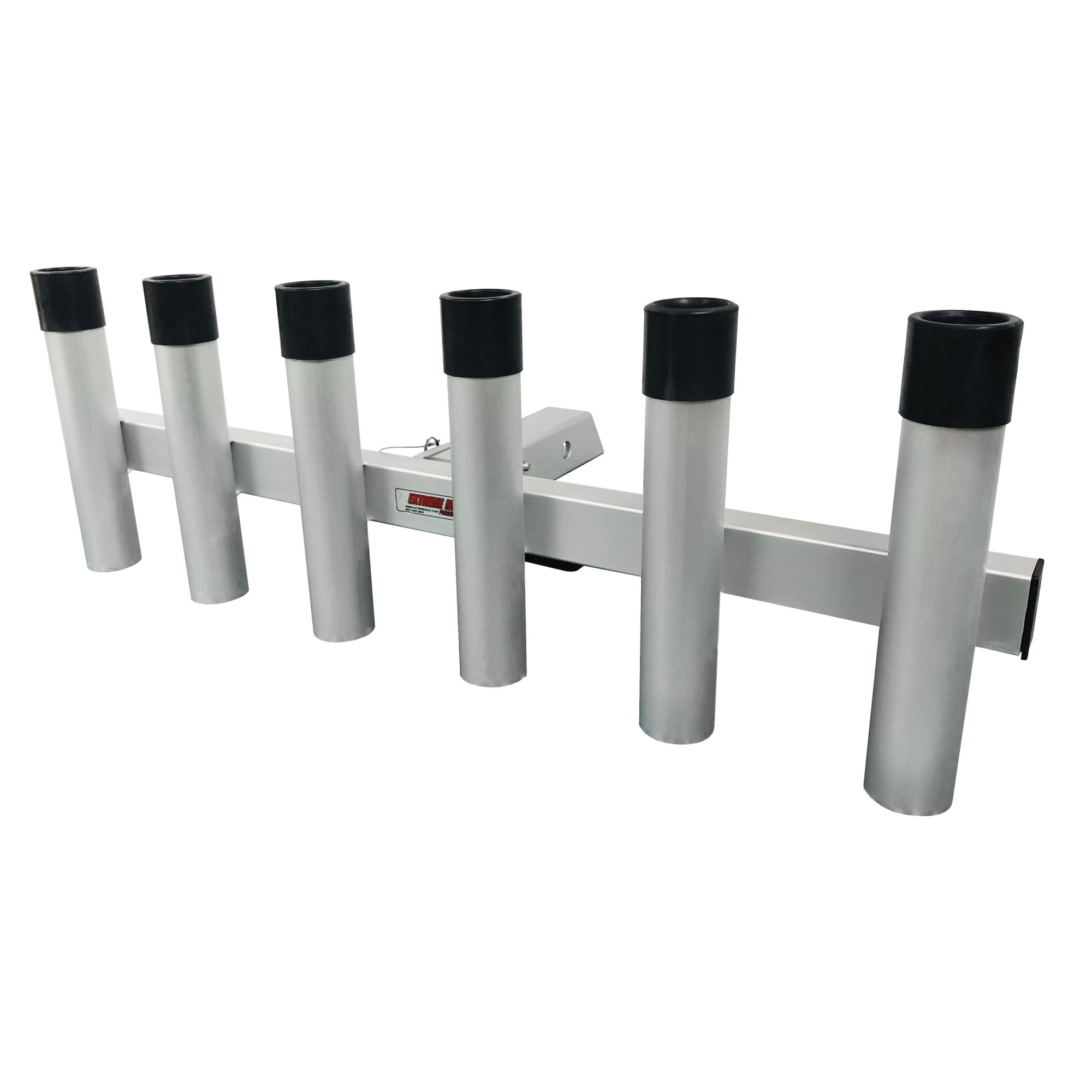Extreme Max 6-Rod Aluminum Pivoting Fishing Rod Holder for 2"" Hitch  Receivers" - Walmart.com
