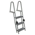 thumbnail image 1 of Extreme Max 3005.5284 Heavy-Duty Aluminum Pontoon & Dock Ladder with 15.75" Wide Fold-Up Steps - 3-Step, 300 lbs. Weight Capacity, 1 of 6