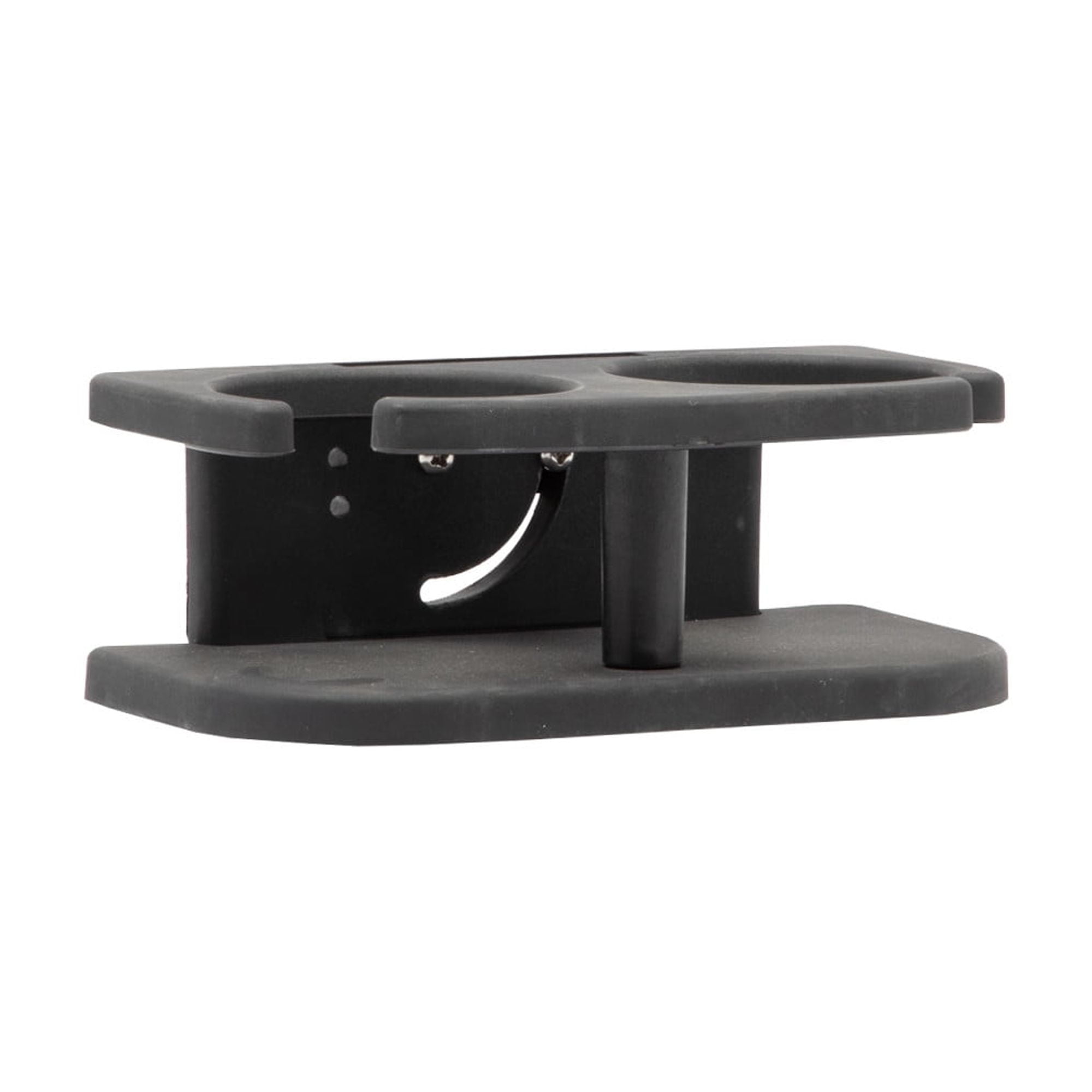 Max Adjustable 2-Drink Holder for Pontoon Boat Rails - Black - Walmart.com